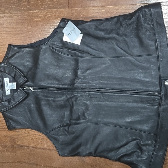 Alfani Lamb Leather Vest, L, NWT - Picture 1 of 5